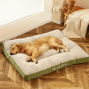 Cotton Suede Comfortable Removable Large Dog Bed