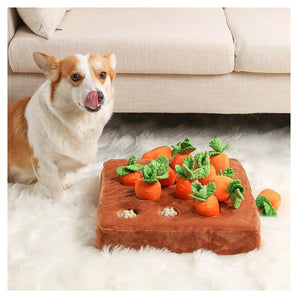 🔥Christmas Hot Sale - Dog Toys Interactive Training Carrot Pulling Plush for Foraging Sniffing Training