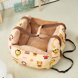 Portable outdoor dual-use warm pet bed for winter