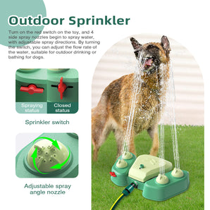 Dog Step on Sprinkler Activated Squirting Water Outdoor Drinking Fresh Water for Dog