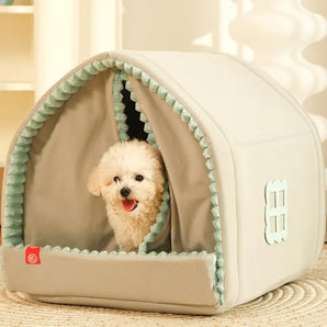 Winter Small Dog House Cat Nest