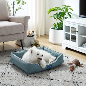 Cotton Square Removable Waterproof Non-Slip Large Dog Bed