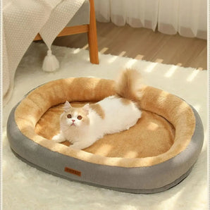 Warm Puppy Bed for Winter Cats Plush Fluffy Beds