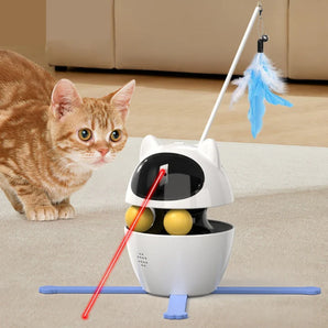 3 In 1 Automatic Interactive Cat Toys with LED Laser